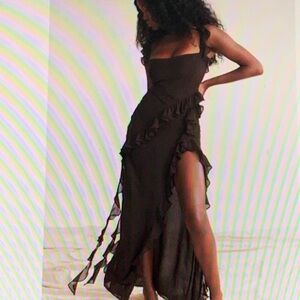 House of CB Asymmetrical Black Dress